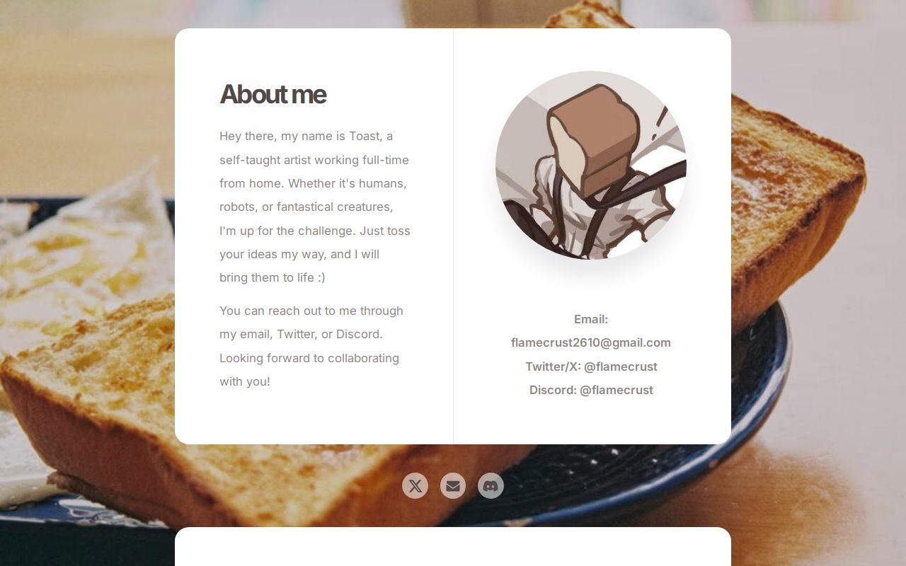Discord Toast Toast's commission info